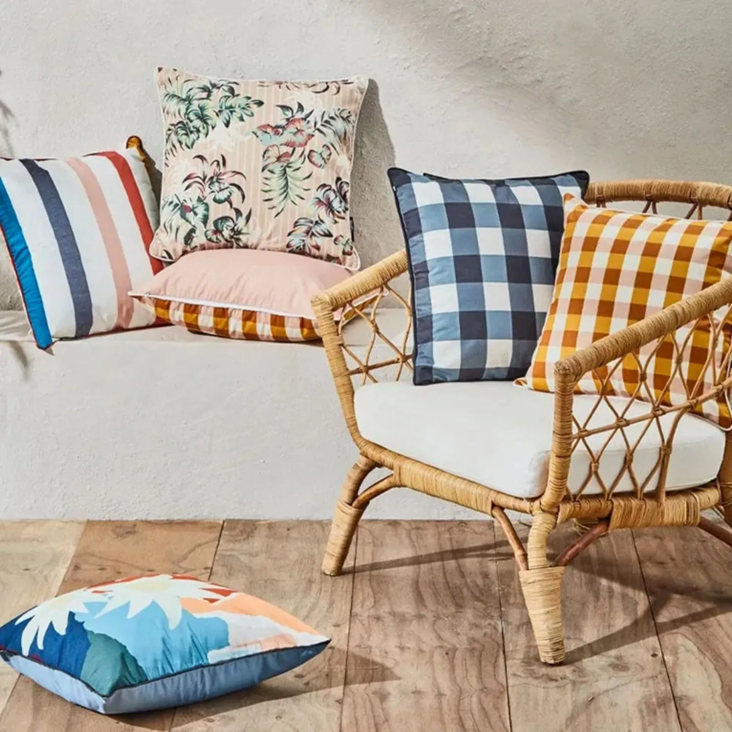 basil bangs | cushion cover 50cm | tiki - LC