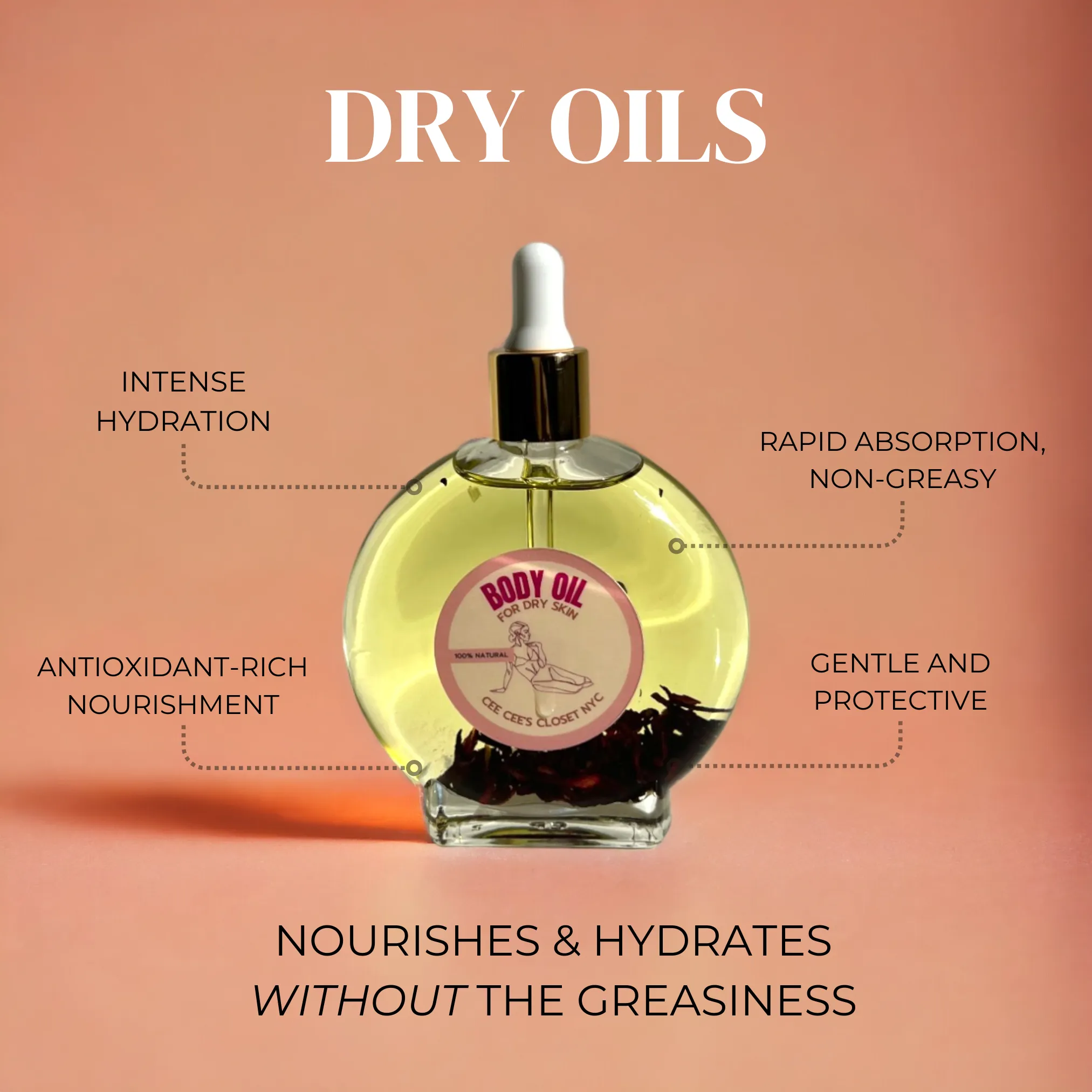 Gilded Nectar Scented Dry Body Oil
