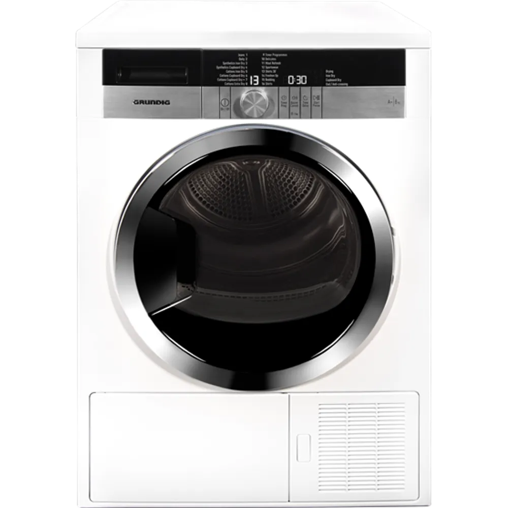 Grundig 8kg Inverter Heat Pump Dryer - Energy Efficient