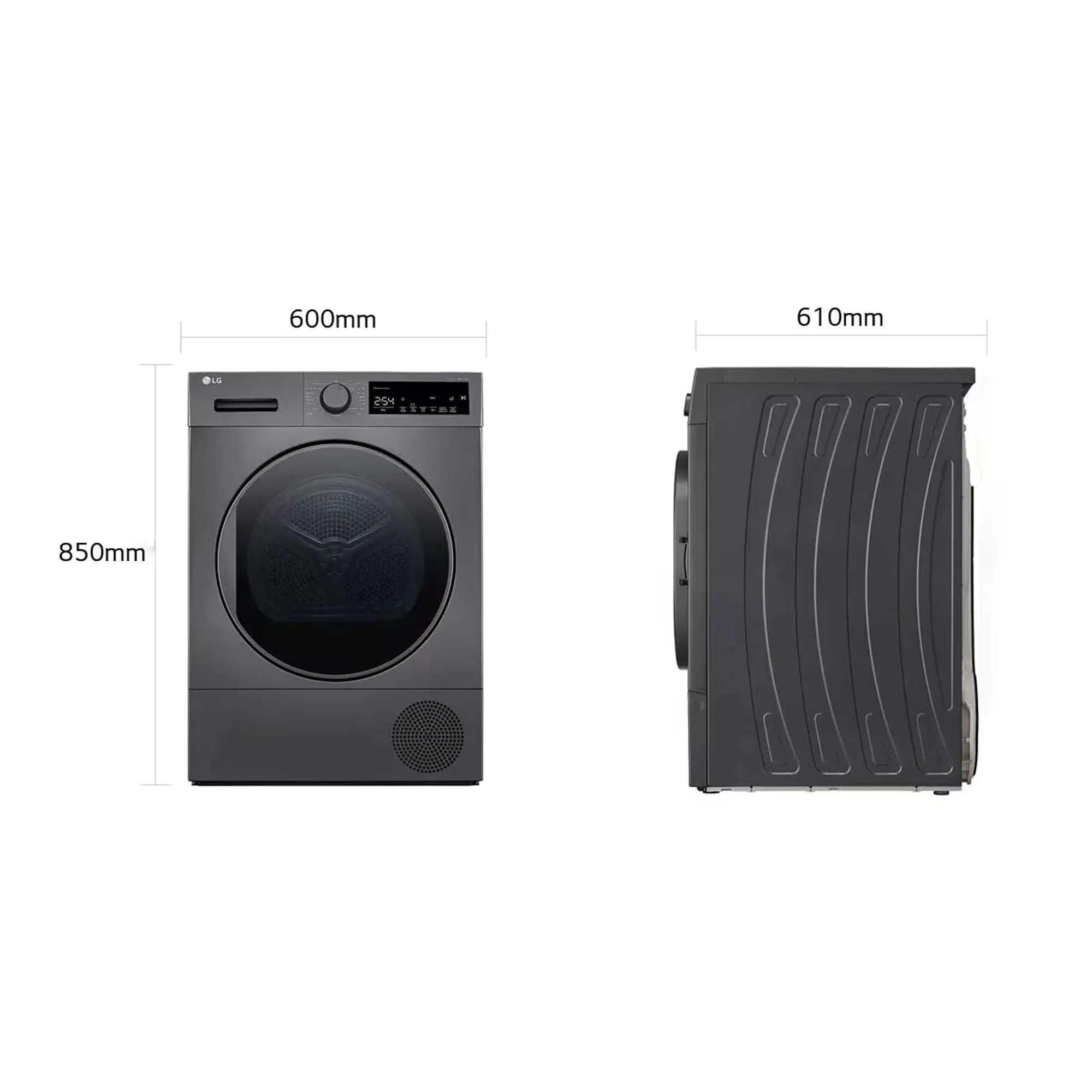 LG 8kg Silver A   Advanced Technology Dryer - RH80T2SP7RM