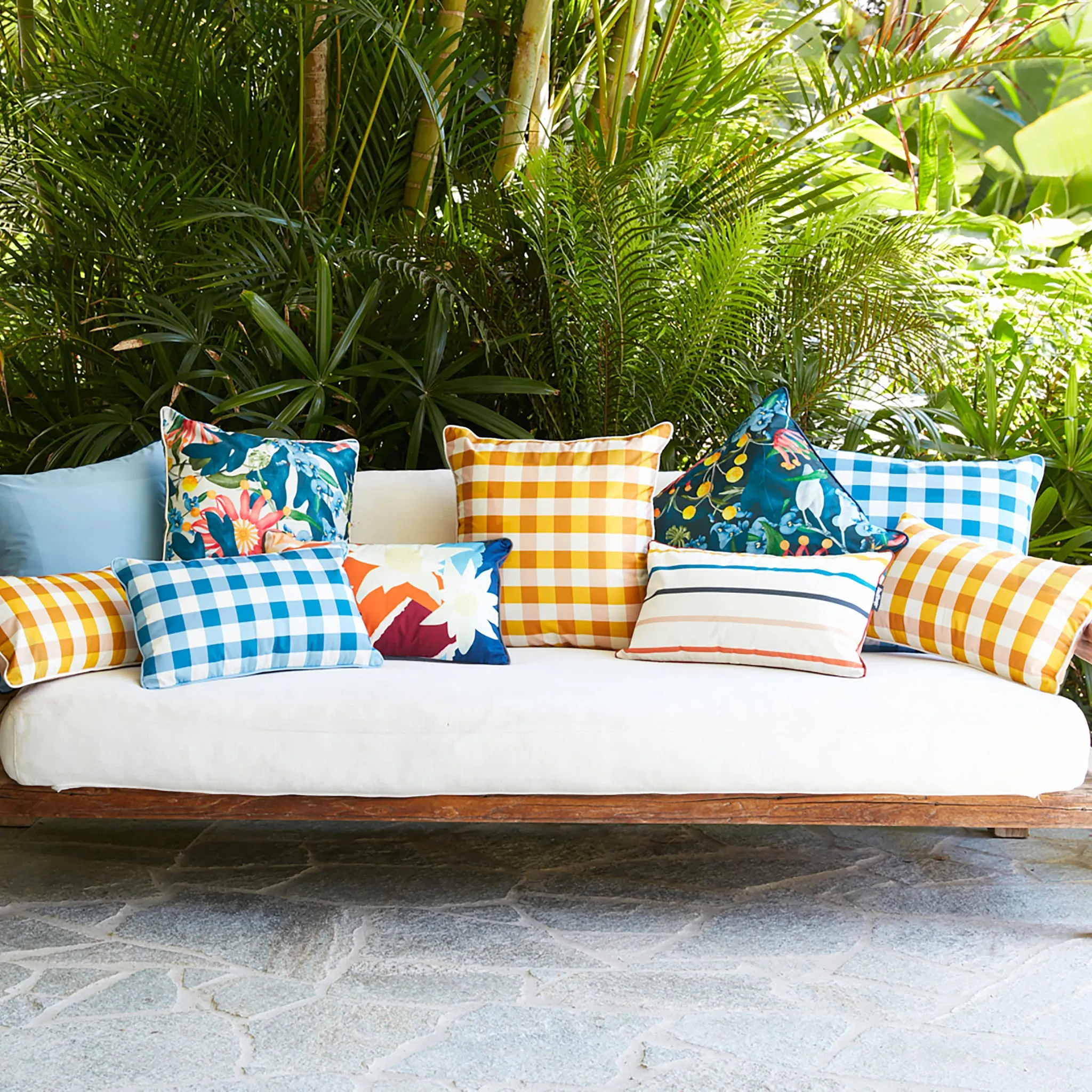 Outdoor Cushion - Wildflowers 50x30cm