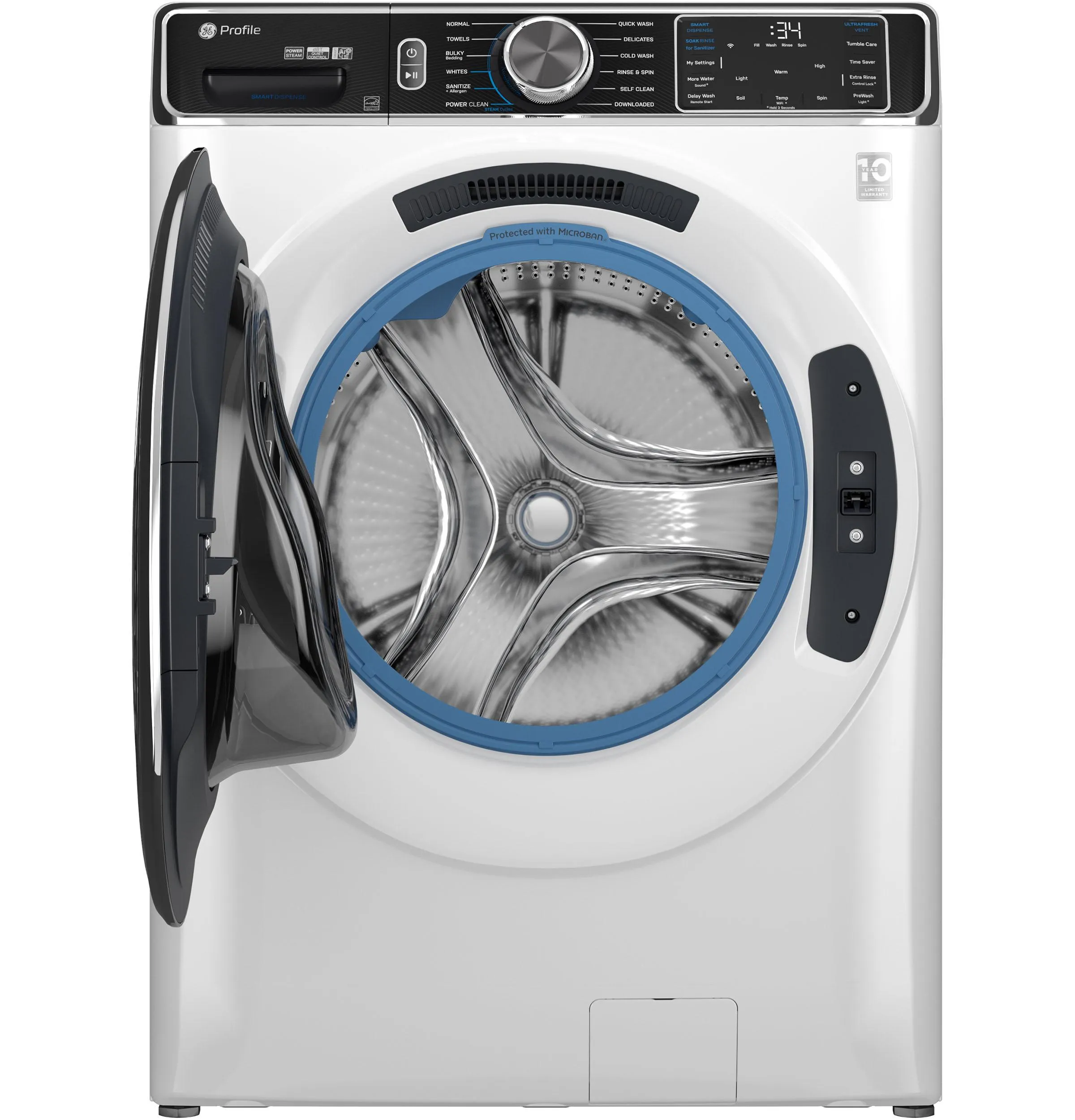 PFW870SSVWW GE Profile™ 5.3 cu. ft. Capacity Smart Front Load ENERGY STAR® Washer with UltraFresh™ Vent System  with OdorBlock™