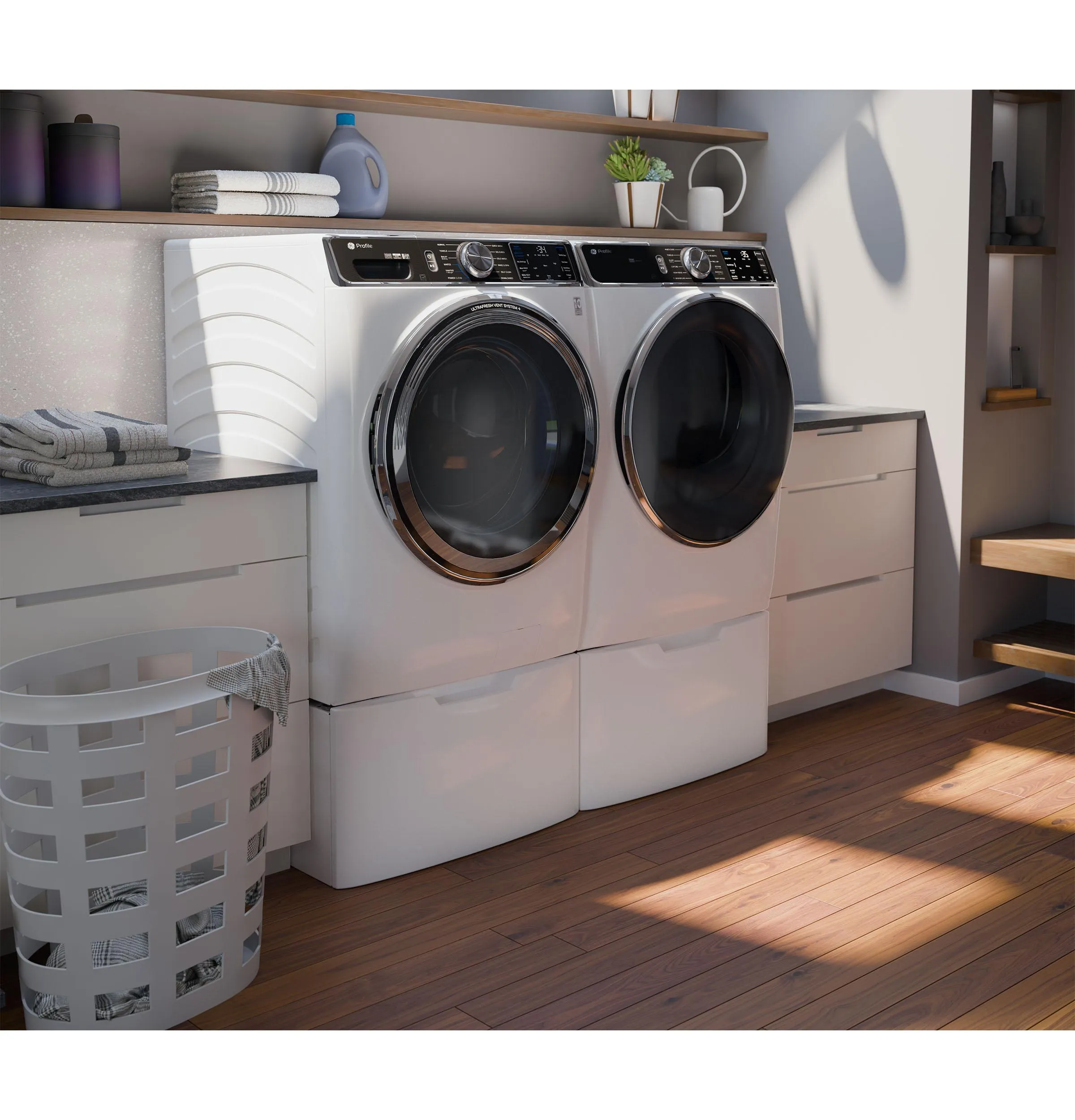 PFW870SSVWW GE Profile™ 5.3 cu. ft. Capacity Smart Front Load ENERGY STAR® Washer with UltraFresh™ Vent System  with OdorBlock™