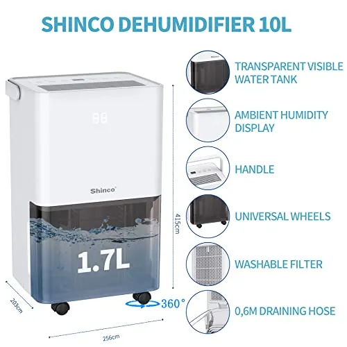 SHINCO 10L/Day Energy Efficient Electric