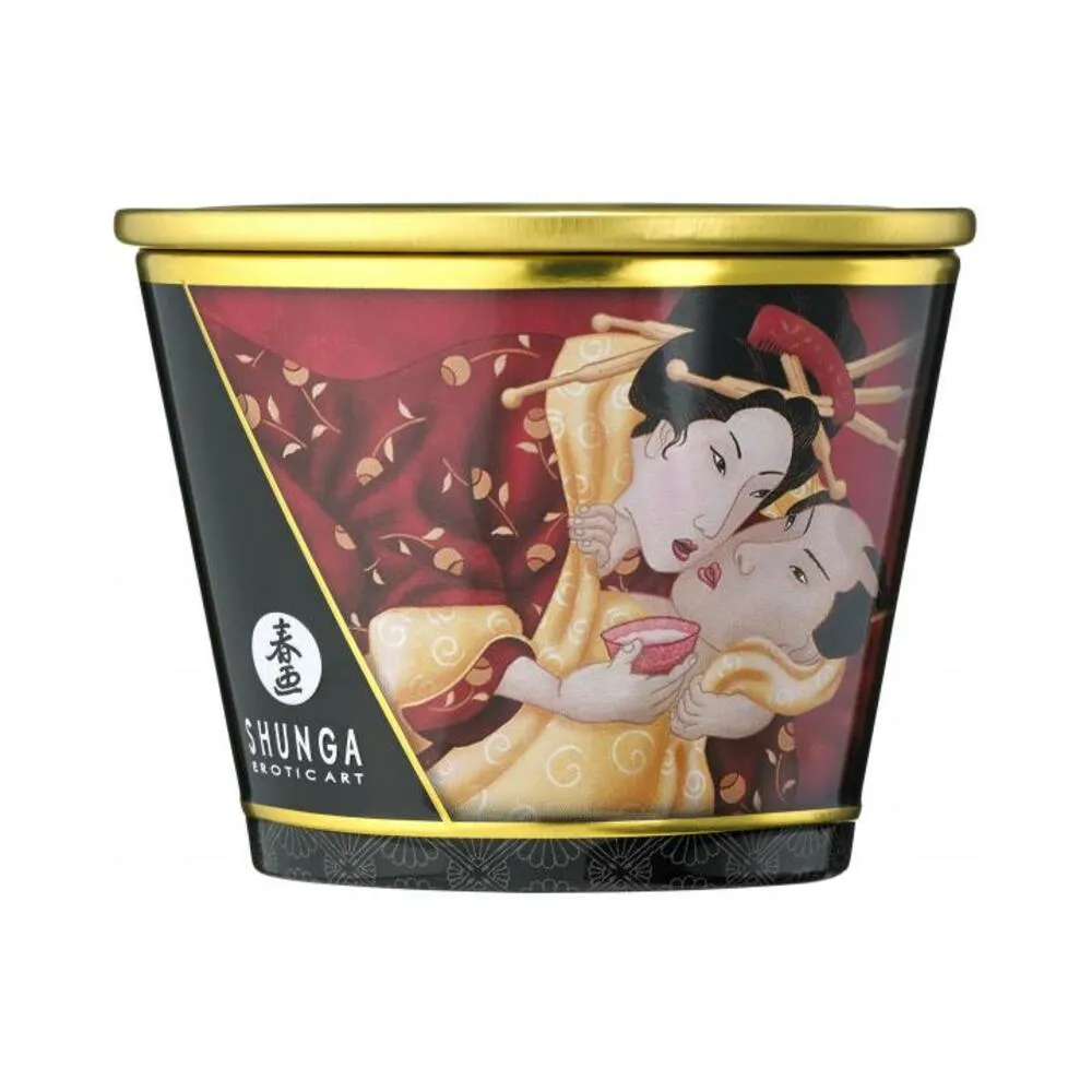 Shunga Massage Candle Romance Strawberry Wine 5.7oz